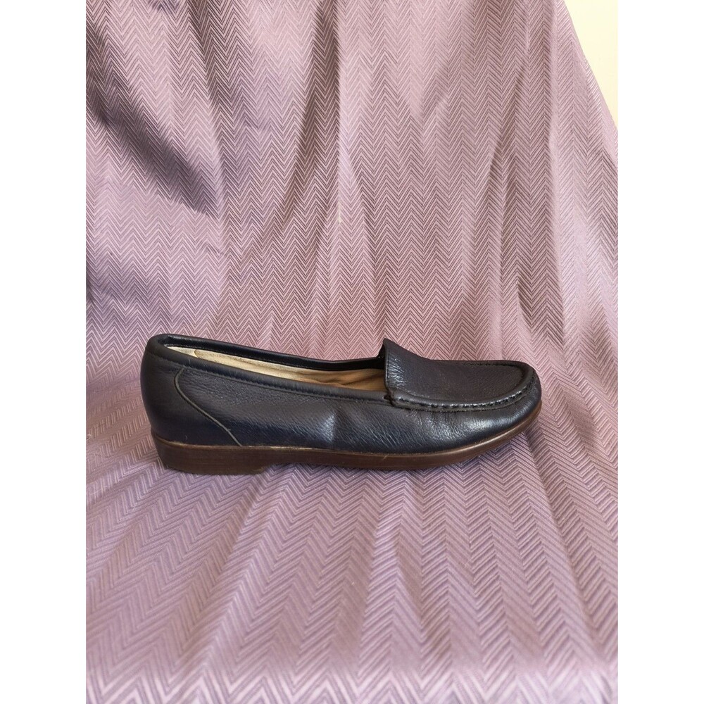 SAS Womens Tripad Comfort Foot Bed Simply Loafer Size 8 N Blue Leather
